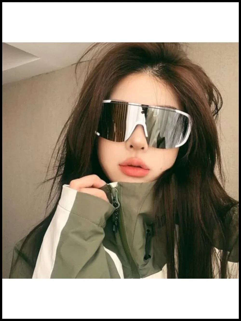 Oversized Shield Wrap Sports Sunglasses UV400 Photochromic
